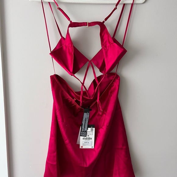 Zara Silk Cut Out Chemise - Picture 10 of 11